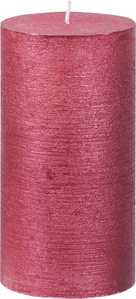 Candela MagicHome Natale, 6,9x13 cm, cilindrica, rossa, Immagine del prodotto 