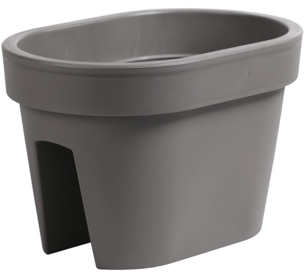 Prosperplast bloempot voor op het balkon - taupekleurig - Productafbeelding 