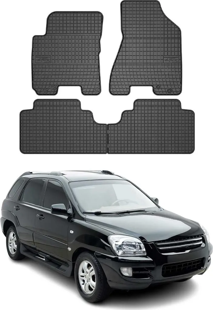 Tappetini Off-Road Kia Sportage 2004-2010 TPE Heavy Duty 4 Pezzi