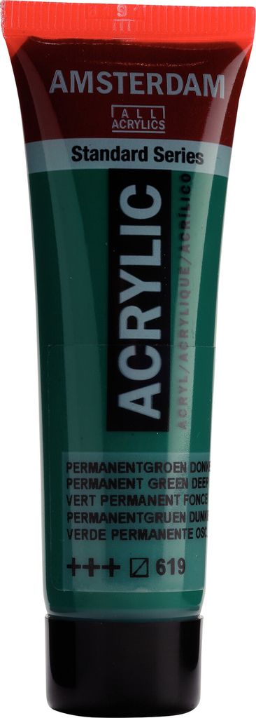 Amsterdam Standard Series Acrylfarbe Tube 20 ml Permanentgrün Dunkel 619
