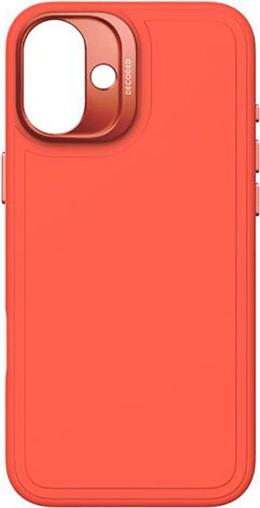 Decoded, Silikonhülle für iPhone 16 Plus Stacks Series MagSafe Antimikrobiell, Orange