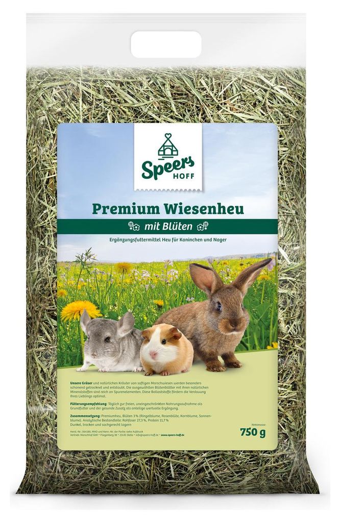 Speers Hoff Premiumheu mit Blüten 750 g Produktbild 