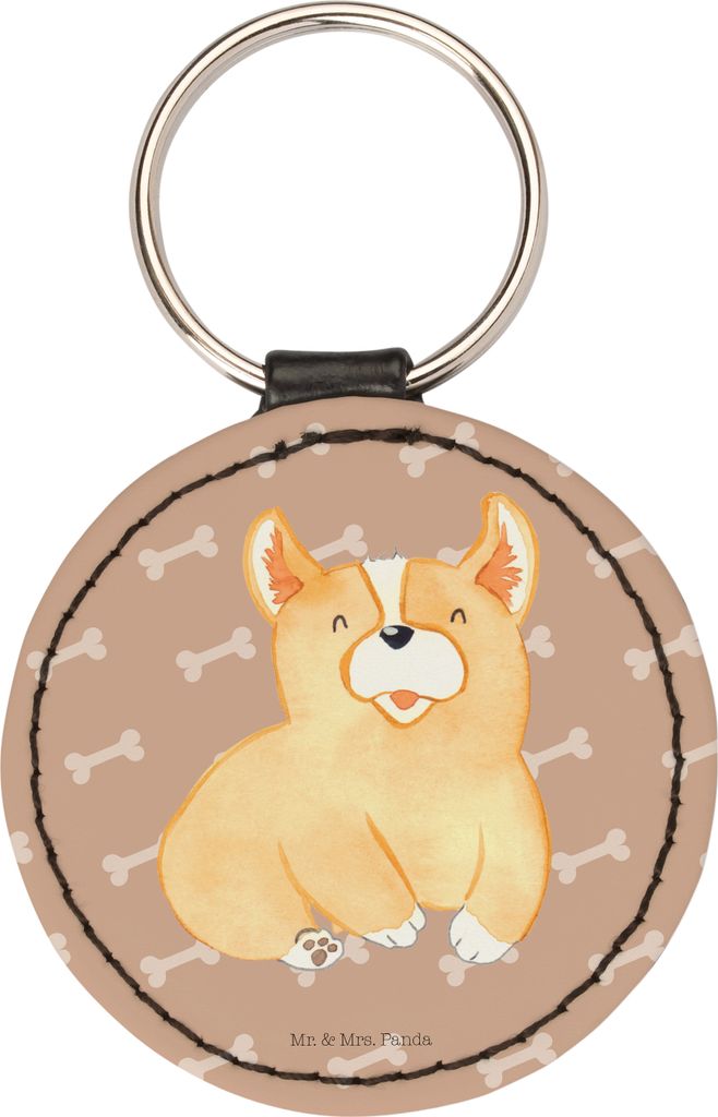 Mr. & Mrs. Panda Schlüsselanhänger Corgie - Hundeglück - Geschenk, Bellen, Sprüche, Anhänger, Corgi, schlüsselbund, Spruch, mini, schlüssel,...