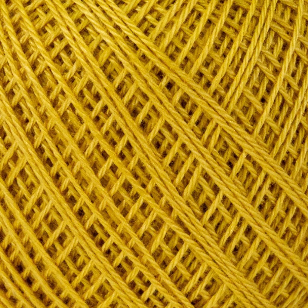 Olympus Sashiko Garn fein (Thread Thin), Baumwolle, Knäuel, ca 80m, Farbe 205, ochre, hergestellt in Japan
