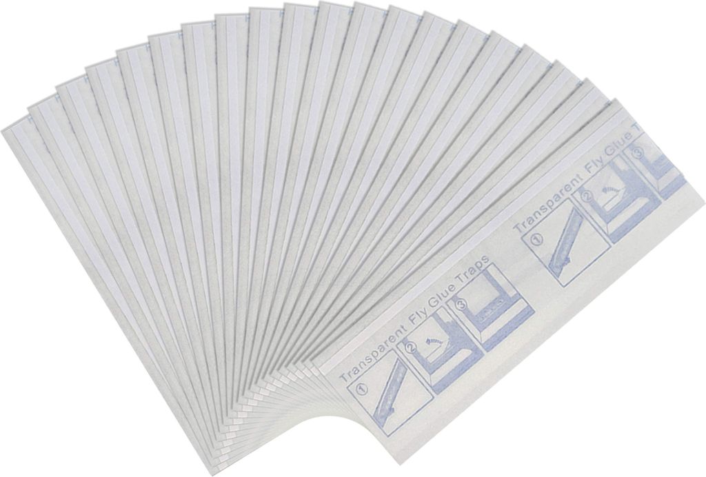 20pcs Sticky Fly Catchers Transparent Starke Stickiness selbstklebend umweltfreundlich breite Anwendung Arbeitssparend PP Board Indoor Outdoor Fly ...