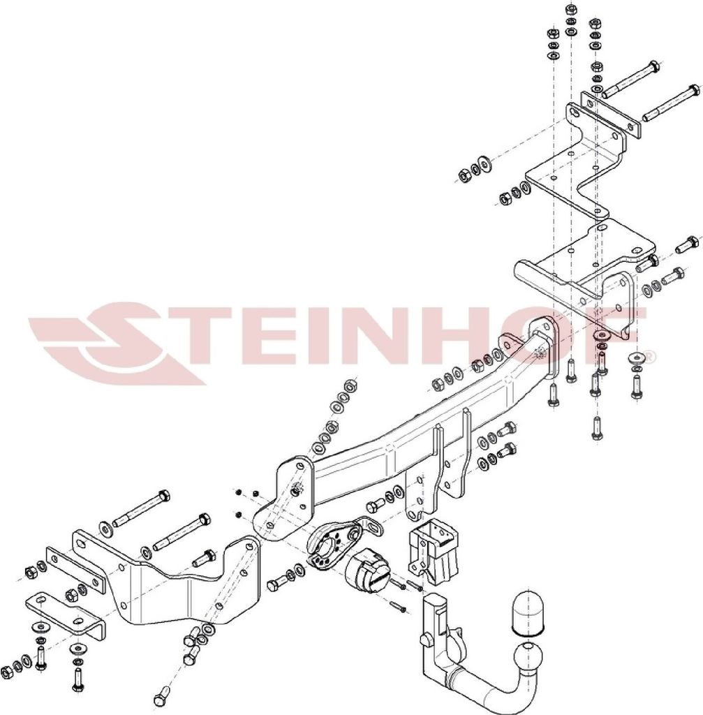 Z546720 Anhängerkupplung passend für HYUNDAI Santa Fe IV 2018- abnehmbar