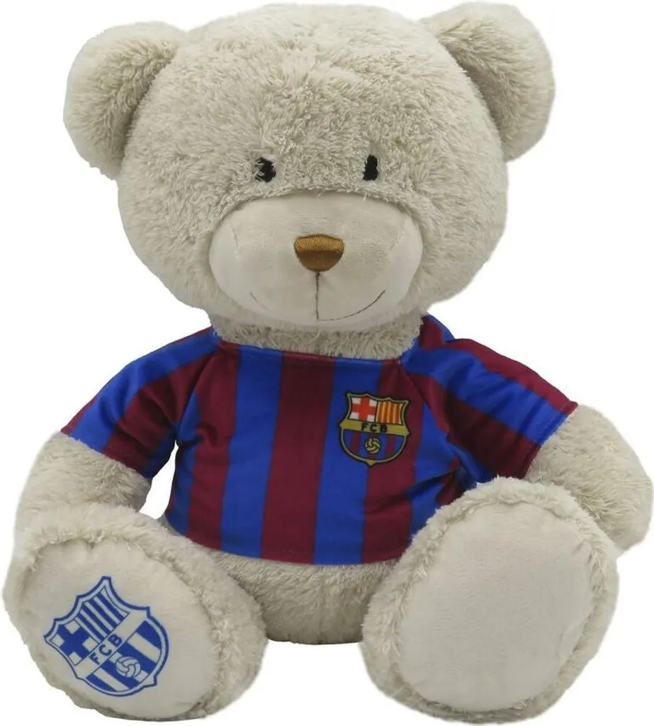 Ours en peluche FC Barcelone 35 cm - Doudou résistant et doux pour fans
