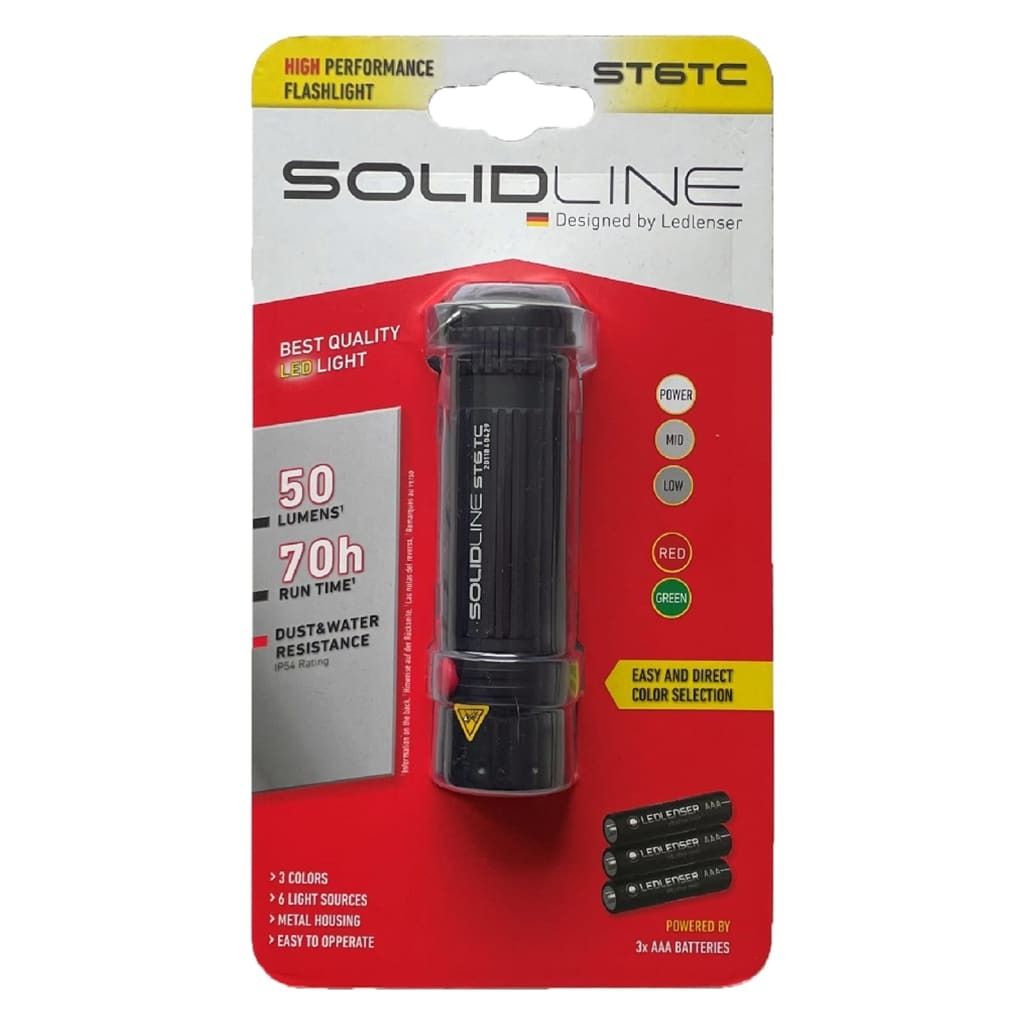 SOLIDLINE Taschenlampe ST6TC mit Clip 50 lm