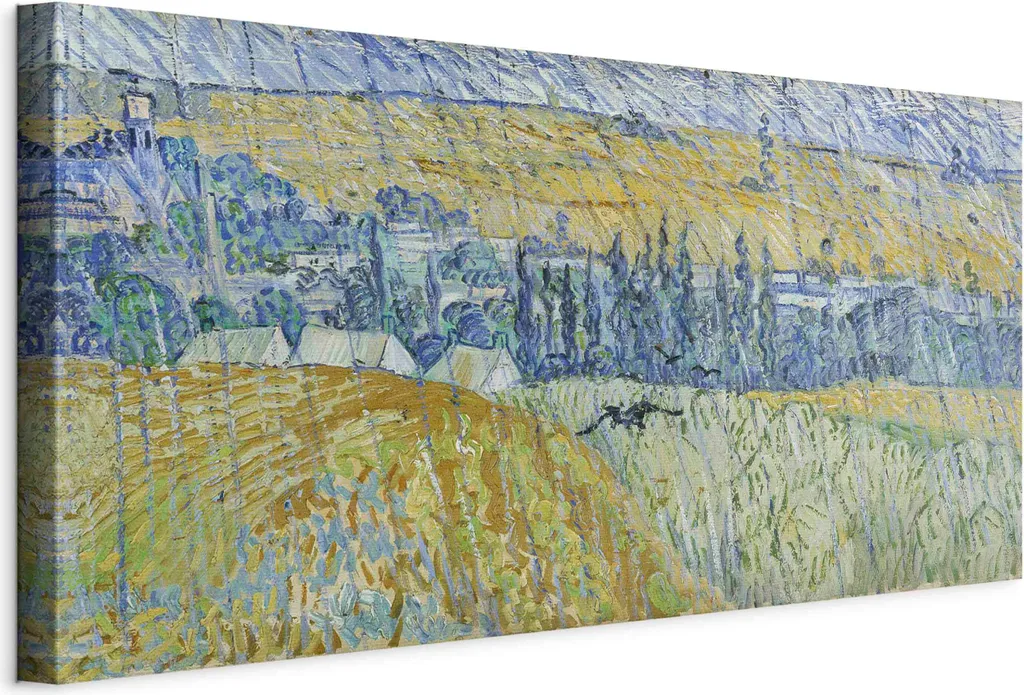 Decorazione Van Gogh Auvers 60x30 cm: Quadro Moderno TNT l-G-10433