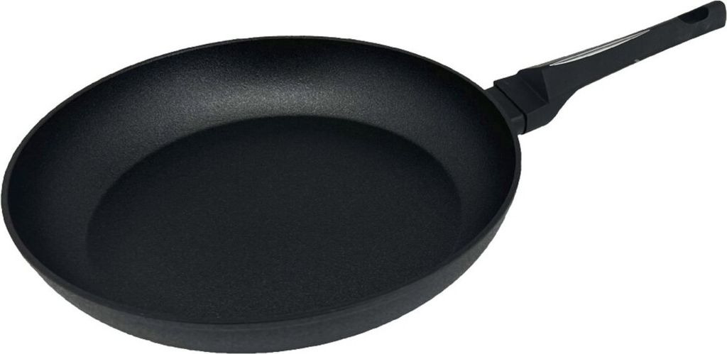 Bratpfanne für alle Herdarten mit ergonomischem Griff Pfanne in Schwarz 24 cm