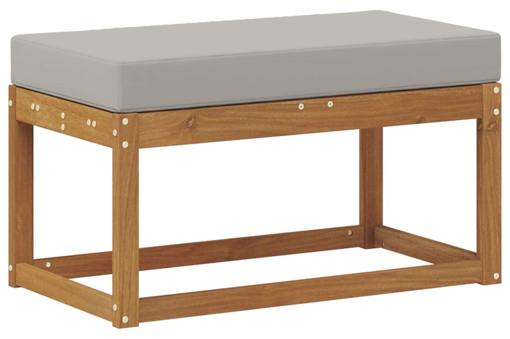 vidaXL Outdoor Hocker Bank Massivholz Akazie Natur