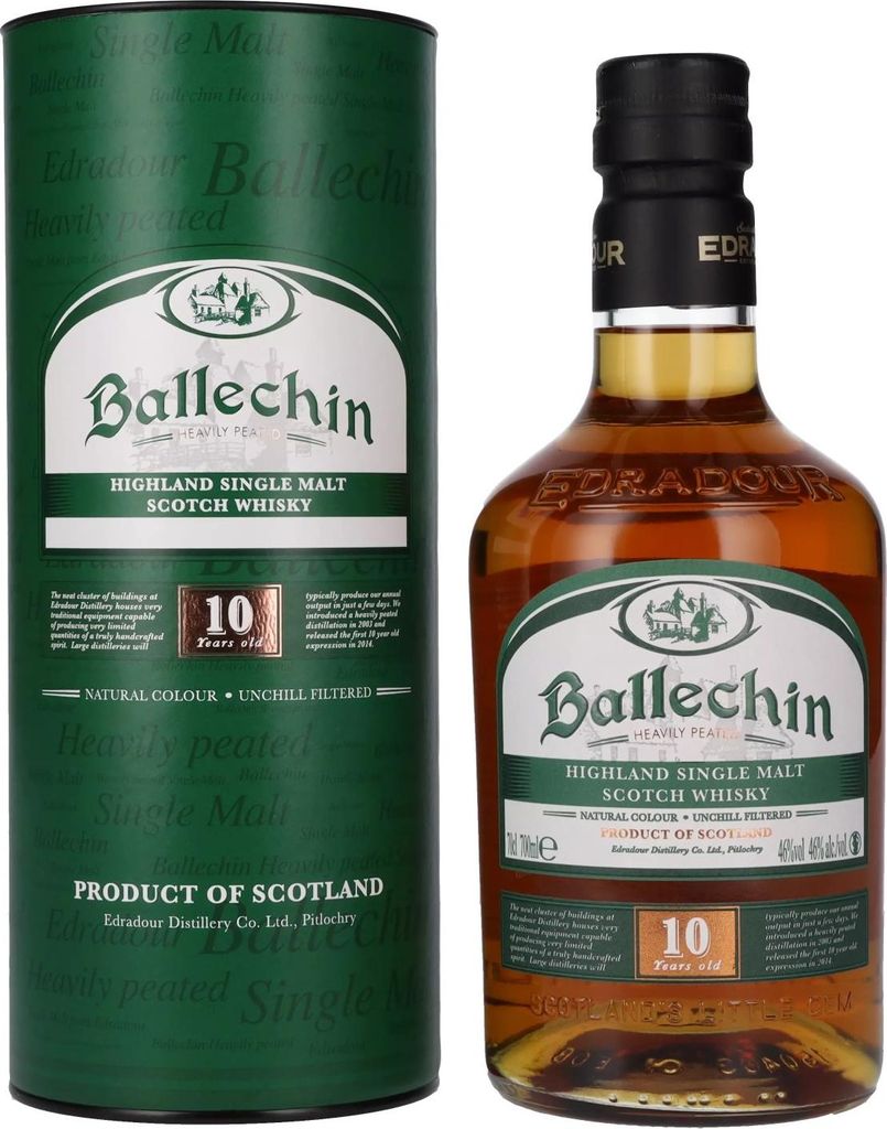 Edradour Ballechin 10 Years Old Highland Single Malt 46% Image du produit 