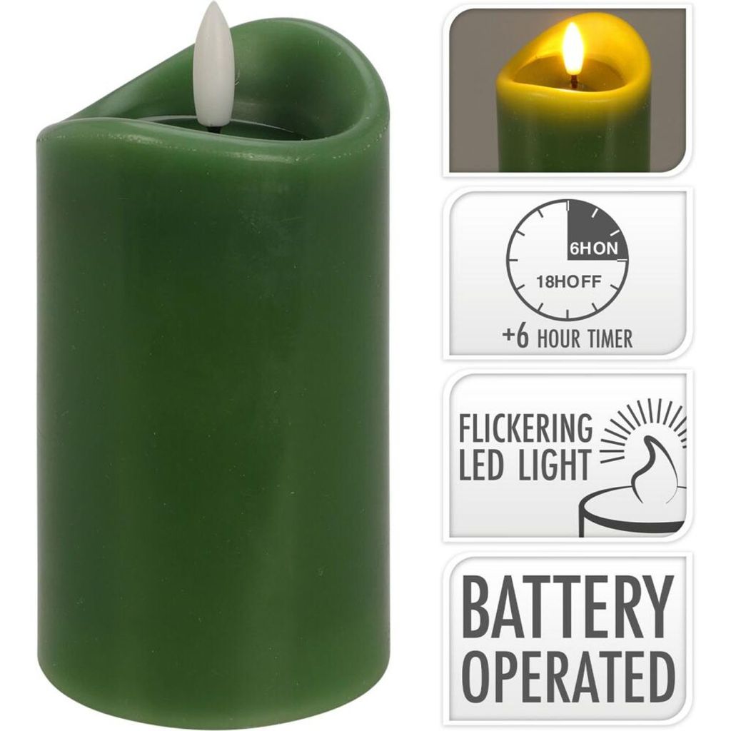 12x BURI LED Kerzen Elektrische Teelichter Flackernd Tischdekoration Flammenlos