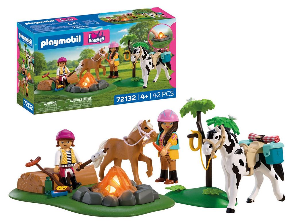 PLAYMOBIL: Excursión a caballo con fogata Imagen del producto 