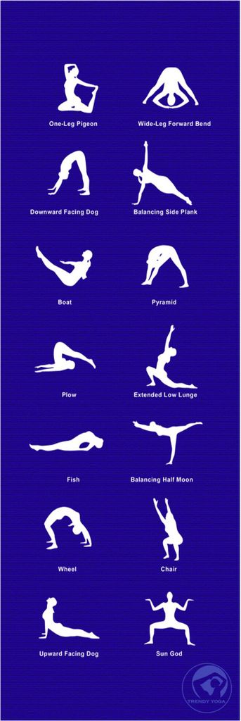 TRENDY SPORT Yogamat Home 180x60x0,5cm Blau