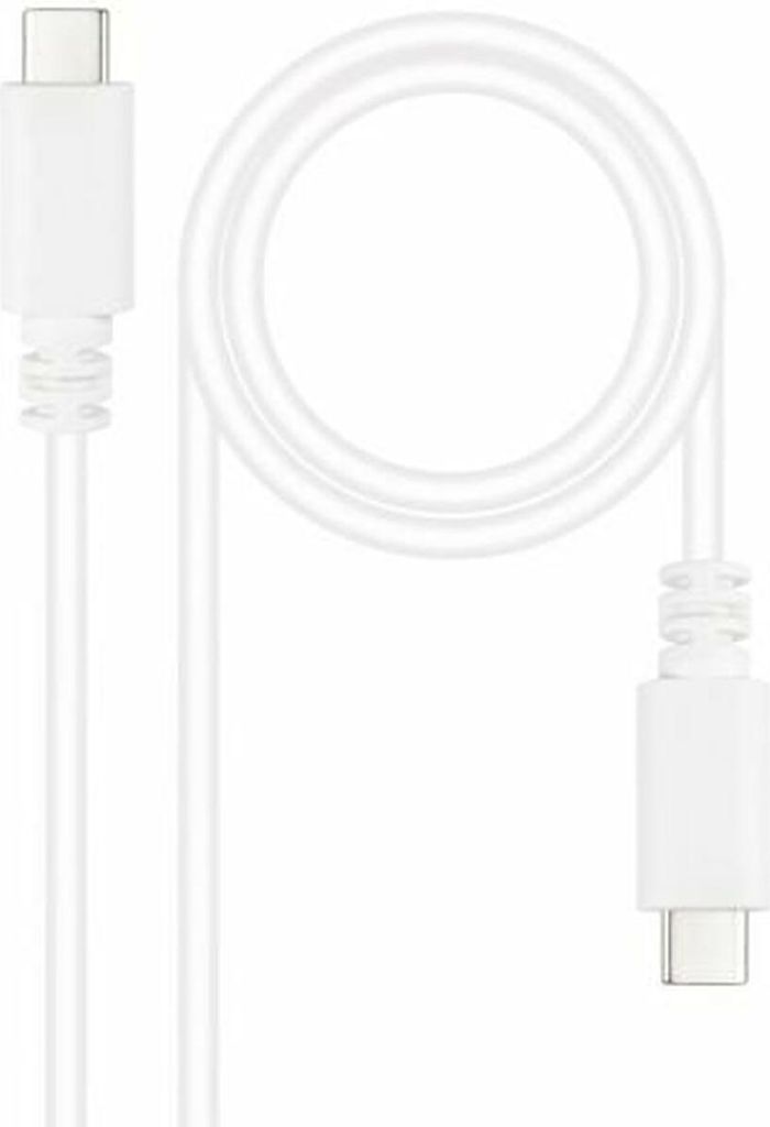 Kabel USB NANOCABLE 10.01.2301-W 1 m (1 unidad)