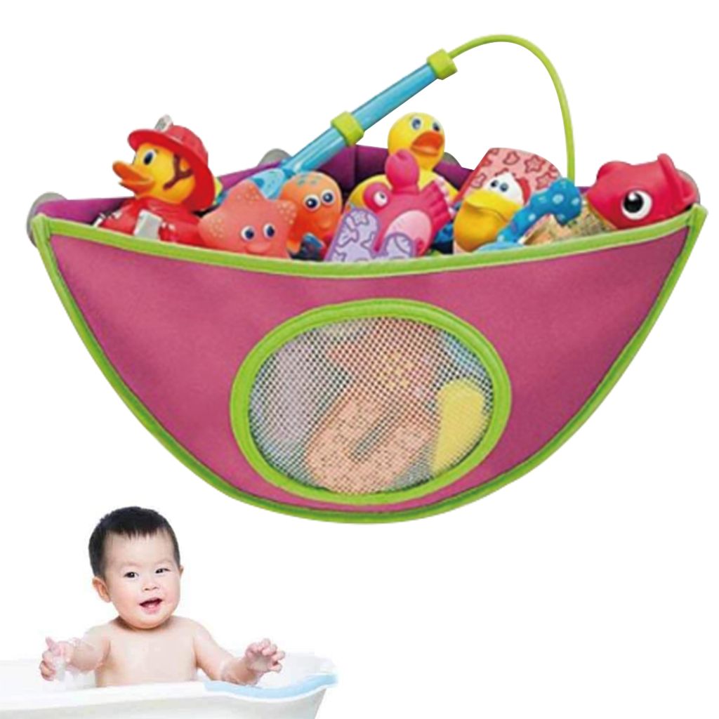 Kind Baby Badespielzeug Aufbewahrungsnetz Bad Netz Aufbewahrung Tasche Halter 