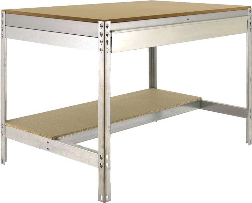 PROREGAL Werkbank BUFFALO mit Schubfach | HxBxT 84x120x76cm | Traglast 600kg | Verzinkt