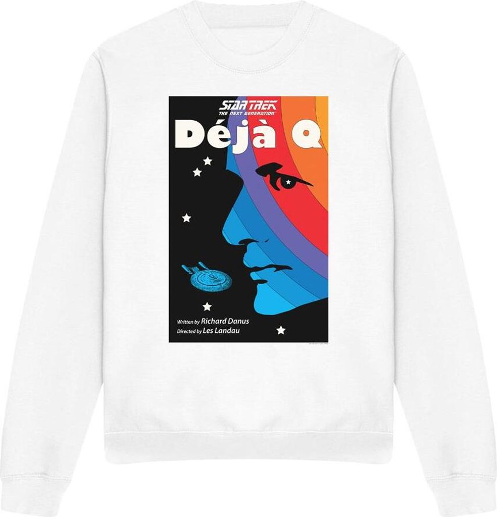 Star Trek - "The Next Generation Season 3 Episode 13" Sweatshirt für Herren/Damen Uni TV11787 (XXL) (Weiß)