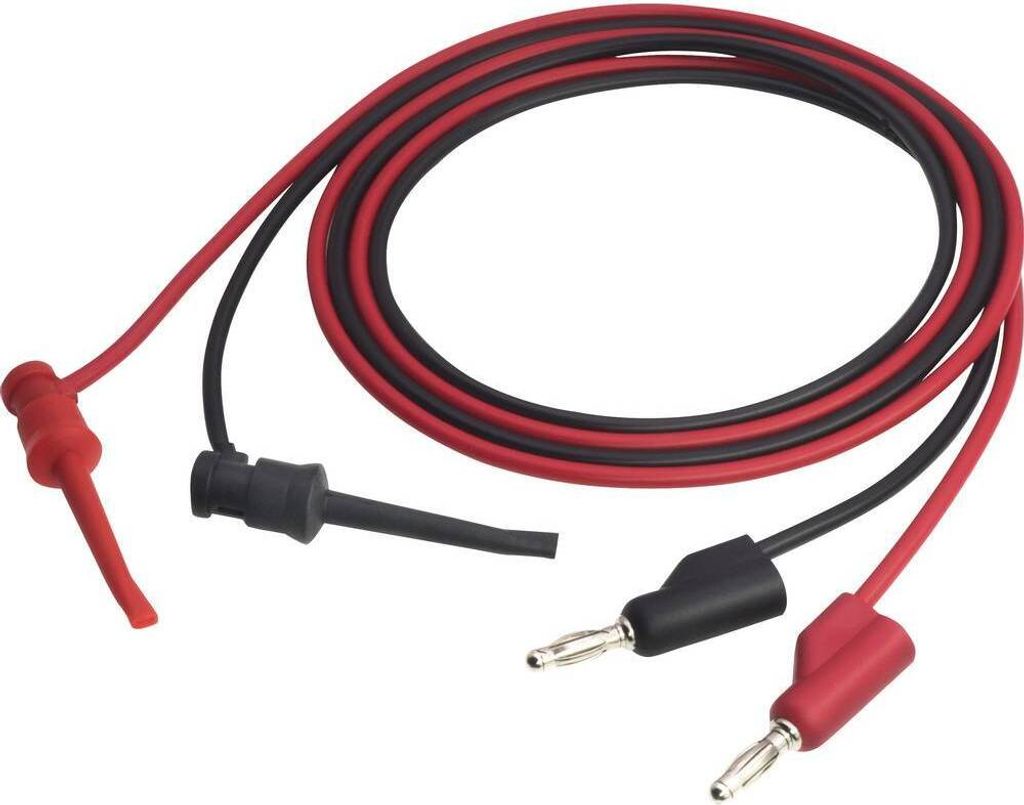 VOLTCRAFT MSL-102 Messleitung 4 mm-Stecker 1.00 m Schwarz, Rot 1 St.