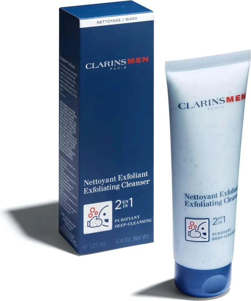 Nettoyant Exfoliant Visage Clarins Men 125ml - Gommage Doux Quotidien
