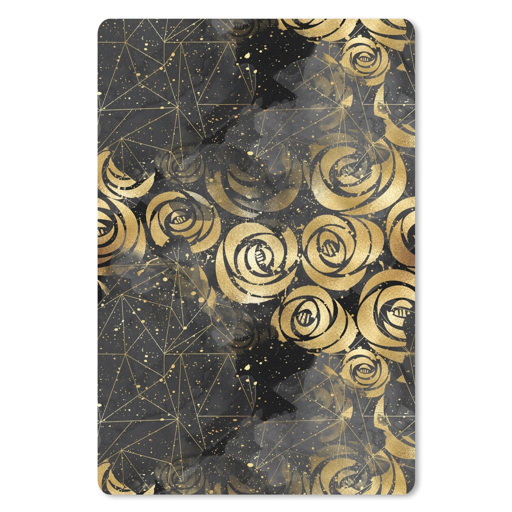 MuchoWow Mauspad Mousepad Marmor - Gold - Rose - Muster 18x27 cm - Mousepads - Maus Mat - Pad - Mausunterlage