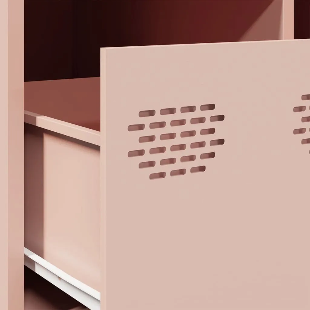 Mobile TV Maison Exclusive Rosa 68cm | Acciaio Industriale Moderno - 10