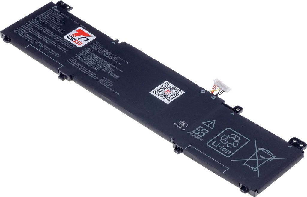 T6 Power Akku für Asus ZenBook Flip 14 UM462DA, Li-Poly, 11,4 V, 3684 mAh (42 Wh), schwarz