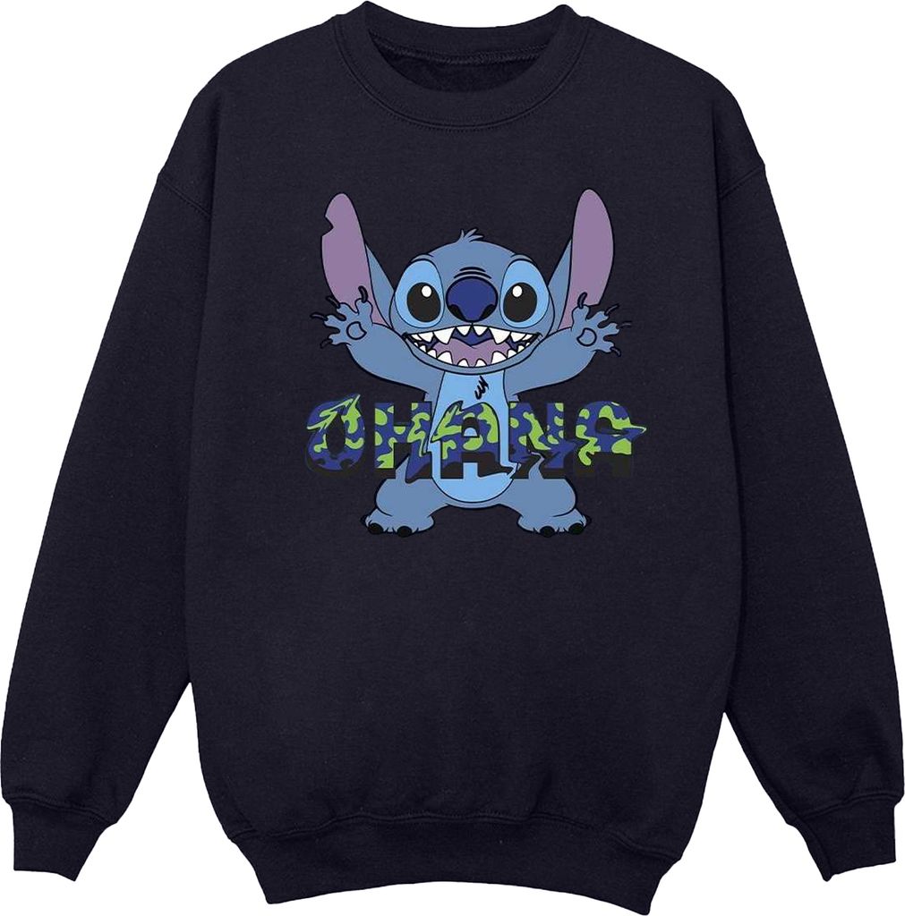 Disney - "Ohana" Sweatshirt für Herren BI31225 (M) (Marineblau)