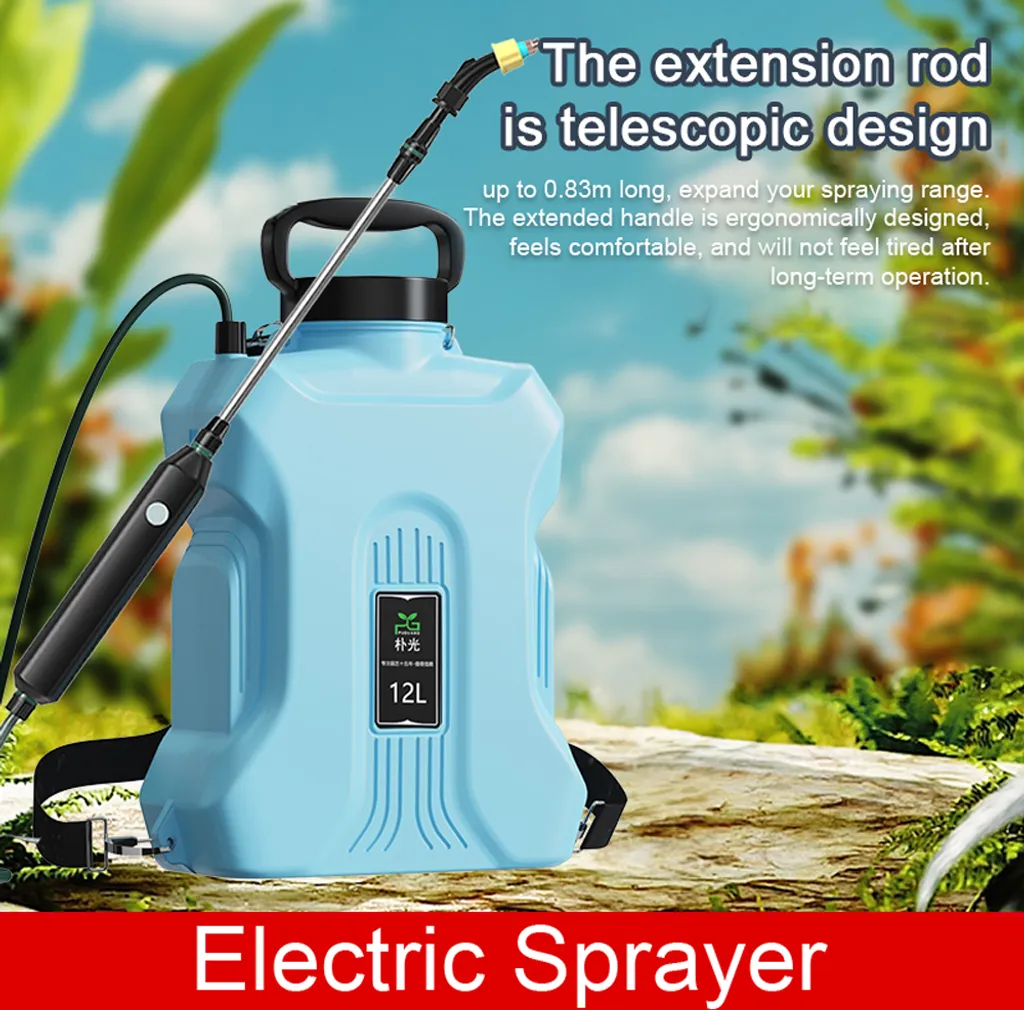 Pulvérisateur Électrique 12L Rechargeable à Dos pour Jardin et Potager