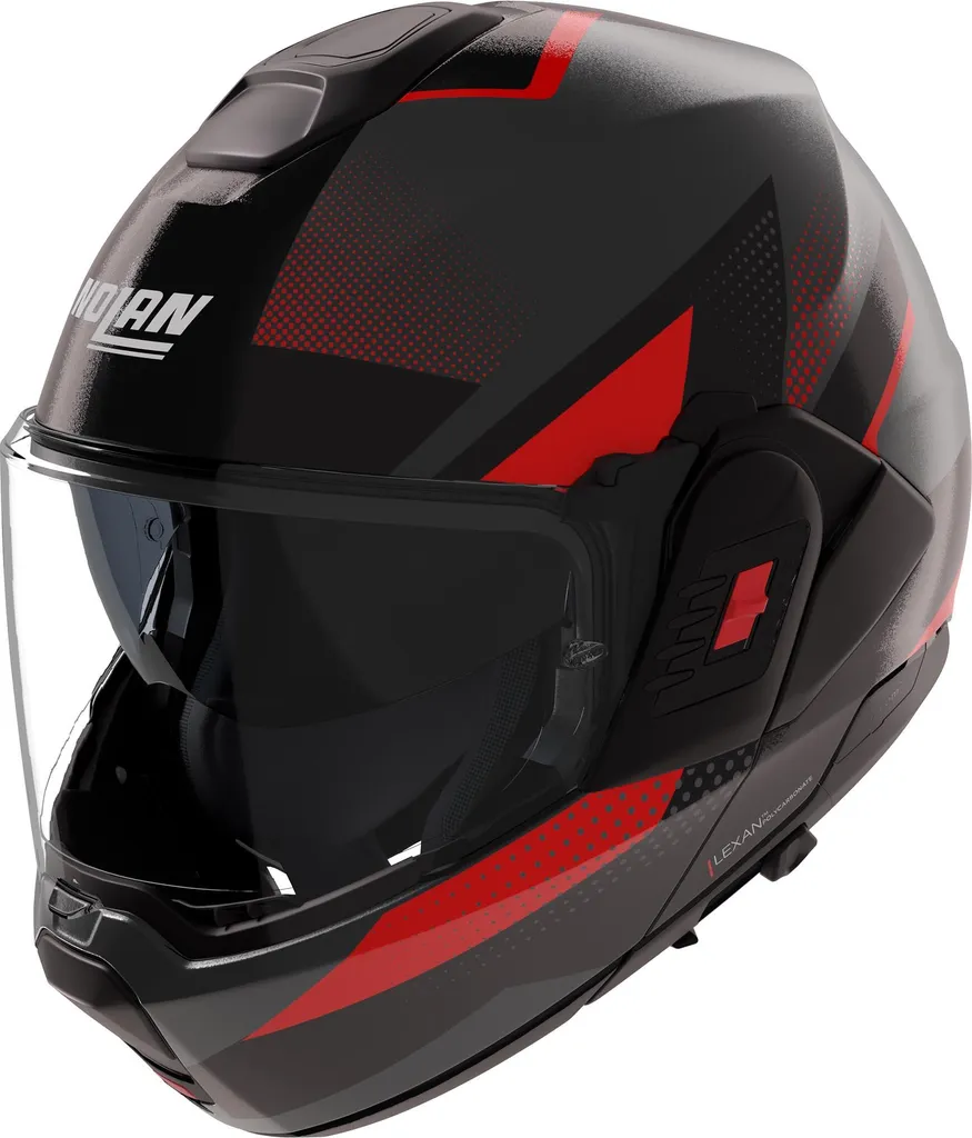 Casque Modulable Silencieux Nolan N120-1 Ciclone Noir Rouge Taille M