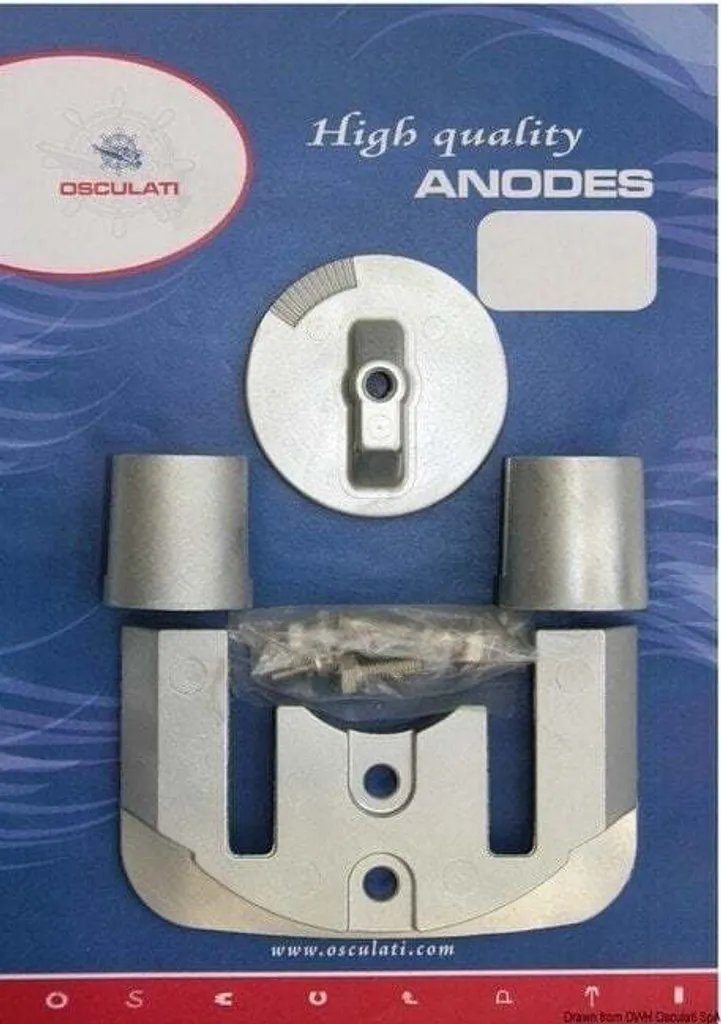 Stop Electrolyse Kit Anodes Zinc Mercruiser Bravo II III Osculati