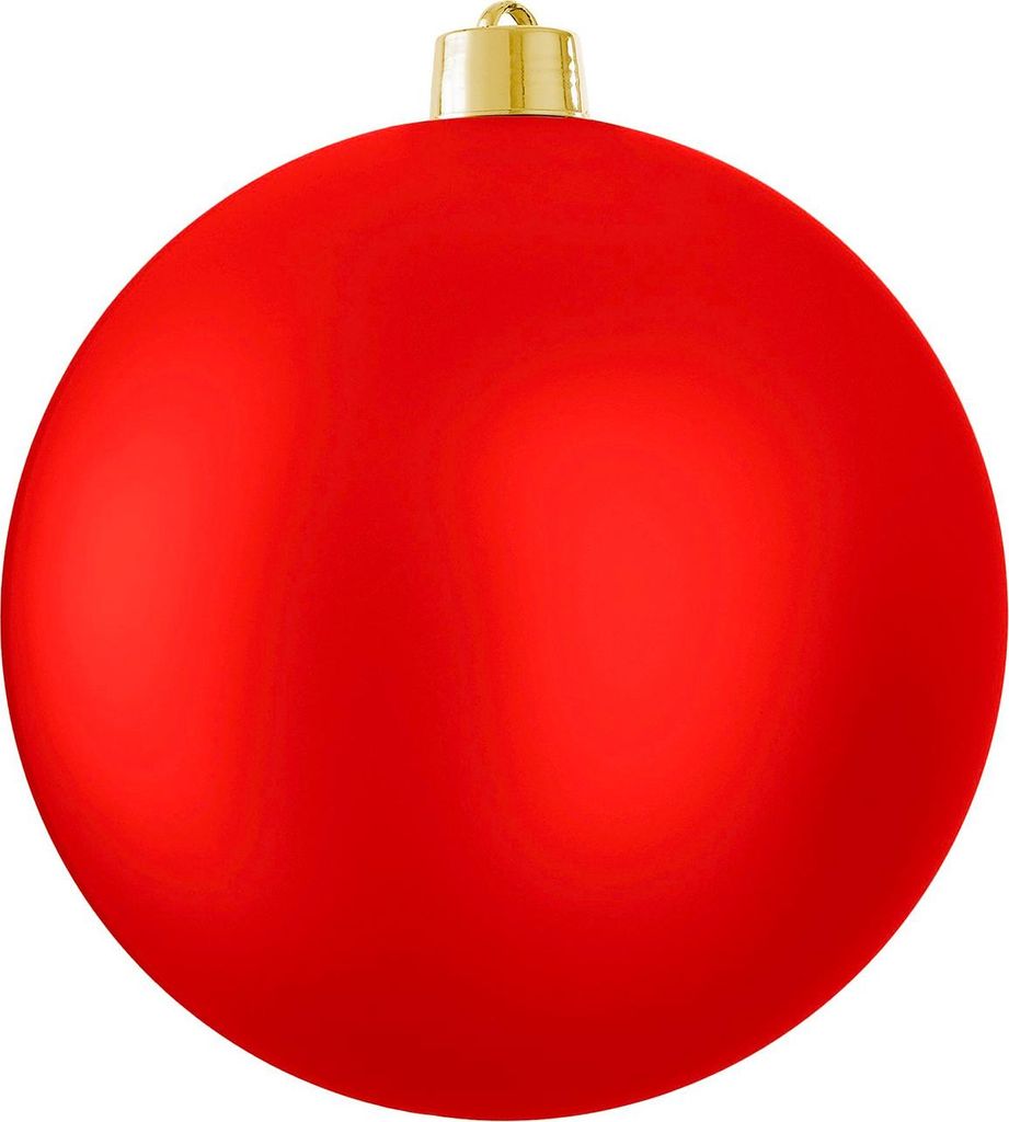 Ornement rond rouge mat 20 cm Image du produit 