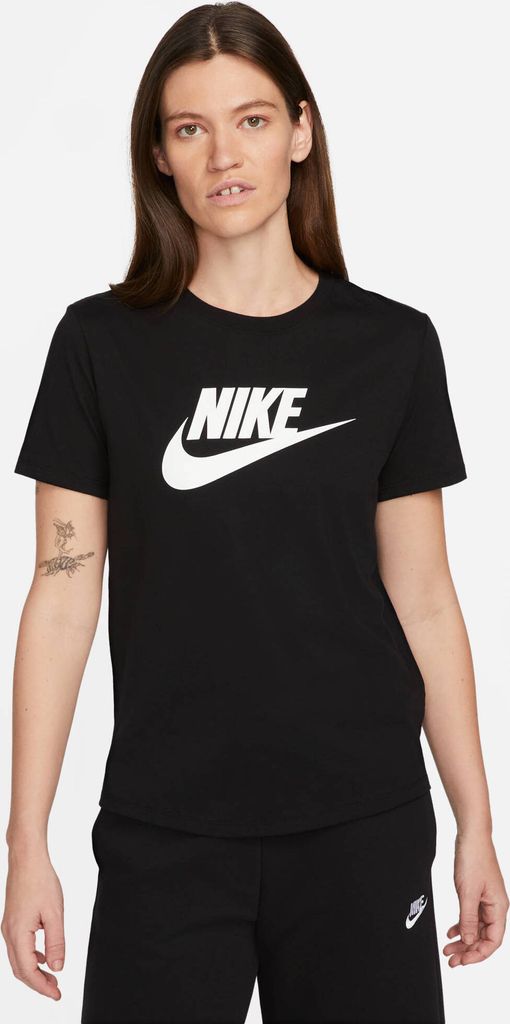 Nike Club Kurzarm-t-shirt Schwarz M Frau Schwarz M Produktbild 