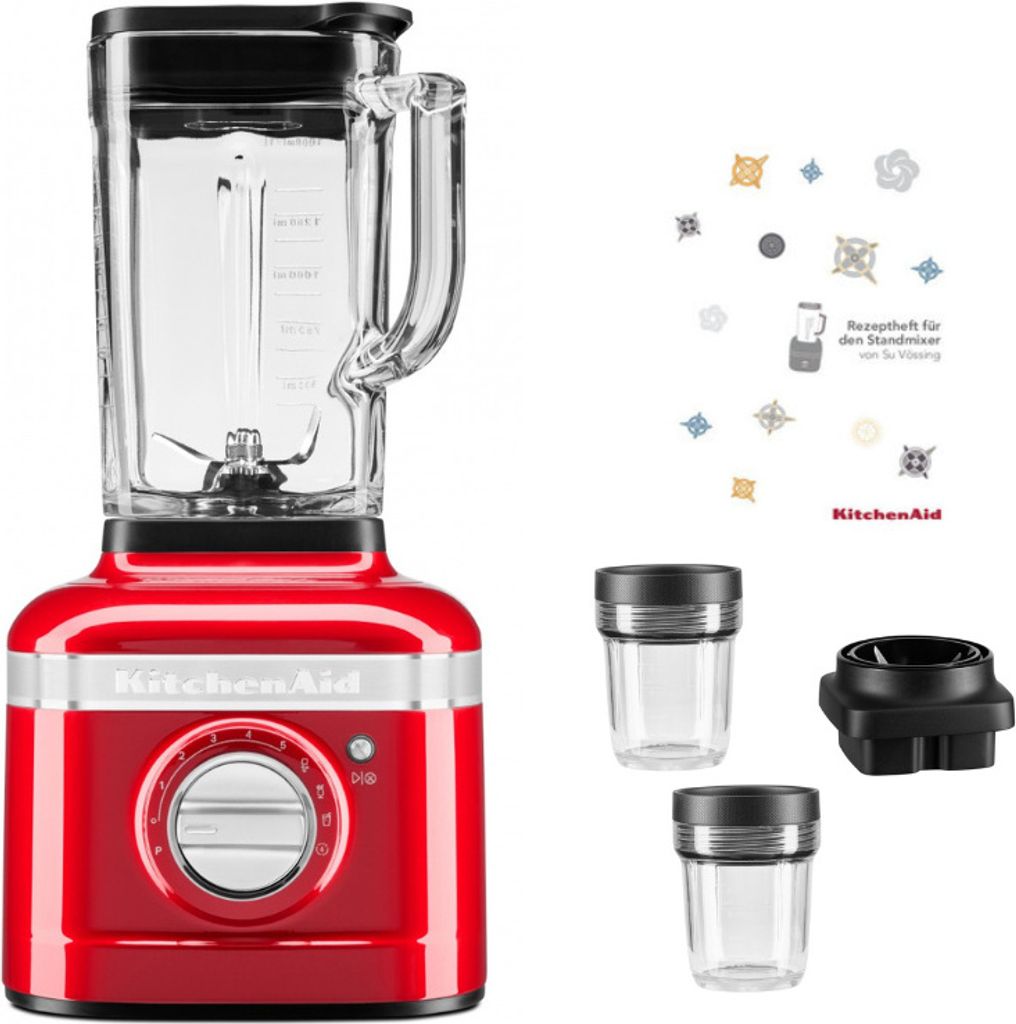 KitchenAid K400 Standmixer Pesto-Paket Liebesapfelrot