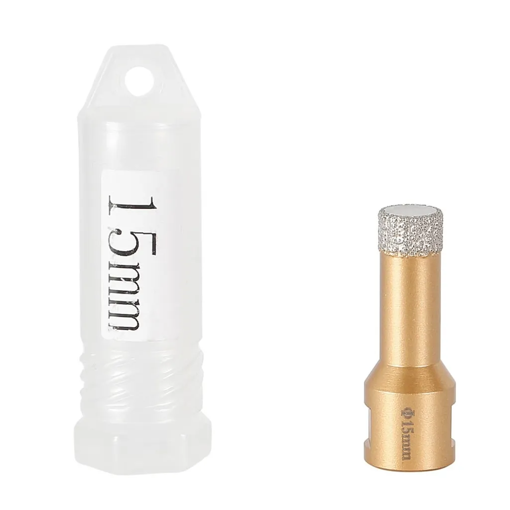 Scie Cloche Diamantée M14 15mm pour Meuleuse d'Angle - Coupe Eau et Sec