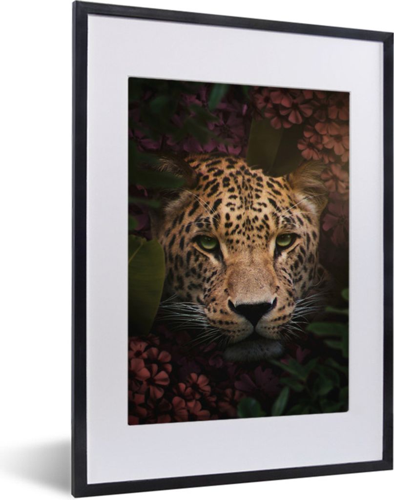 MuchoWow® MuchoWow® Gerahmtes Poster Panther - Dschungel - Produktbild 