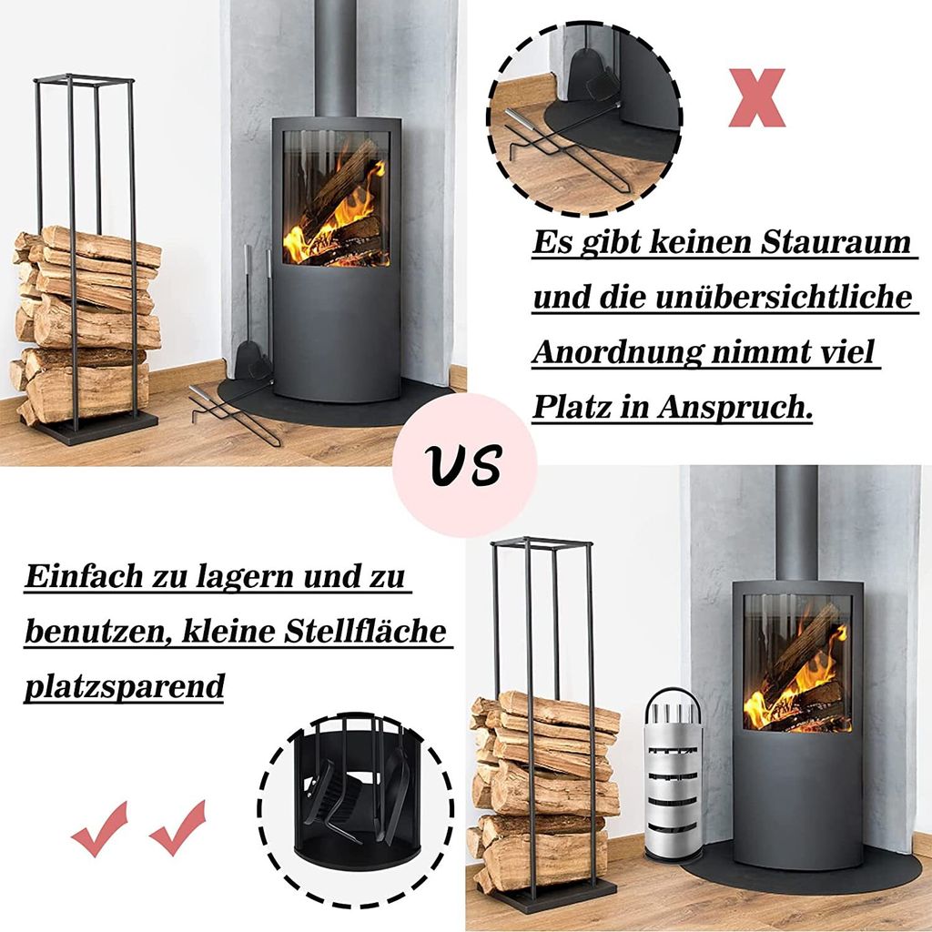 ACXIN 5tlg Kaminbesteck Edelstahl
