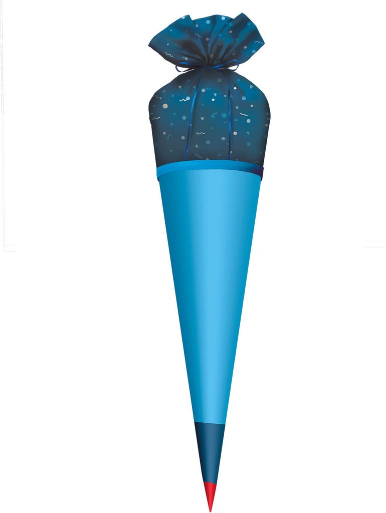 ROTH Stoffbezug mit Satinschleife, blau, 70 cm Produktbild 