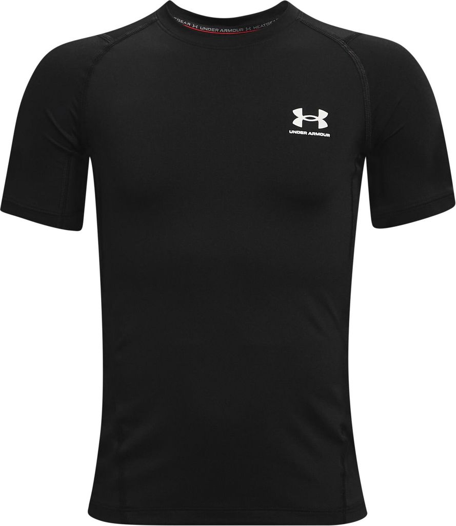 A black t-shirt with the Under Armour logo on the chest.