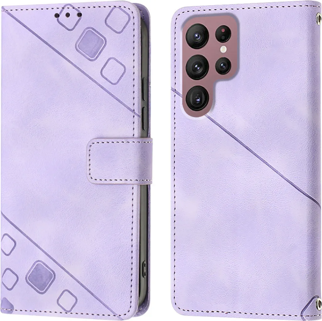 Custodia Portafoglio Samsung S22 Ultra 5G: Protezione Reale Viola