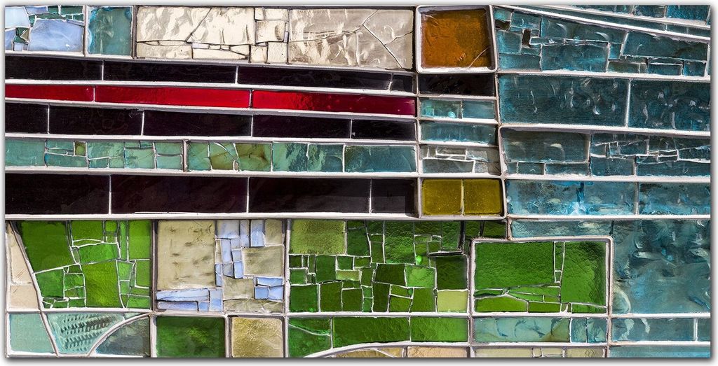 Coloray Bild aus Leinwand 120x60 Leinwand Dekoration - farbiges Glas