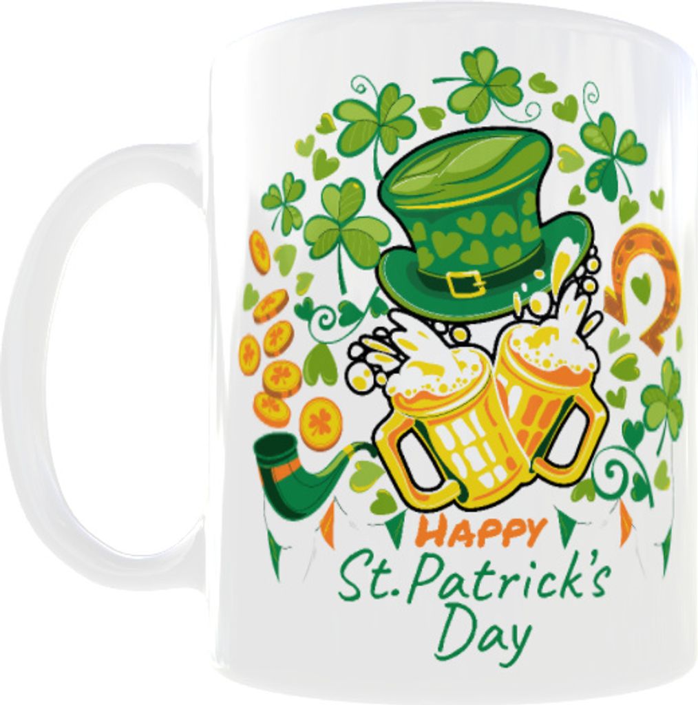Becher 300ml St. Patrick's Day Irland St. Patrick Tag v3