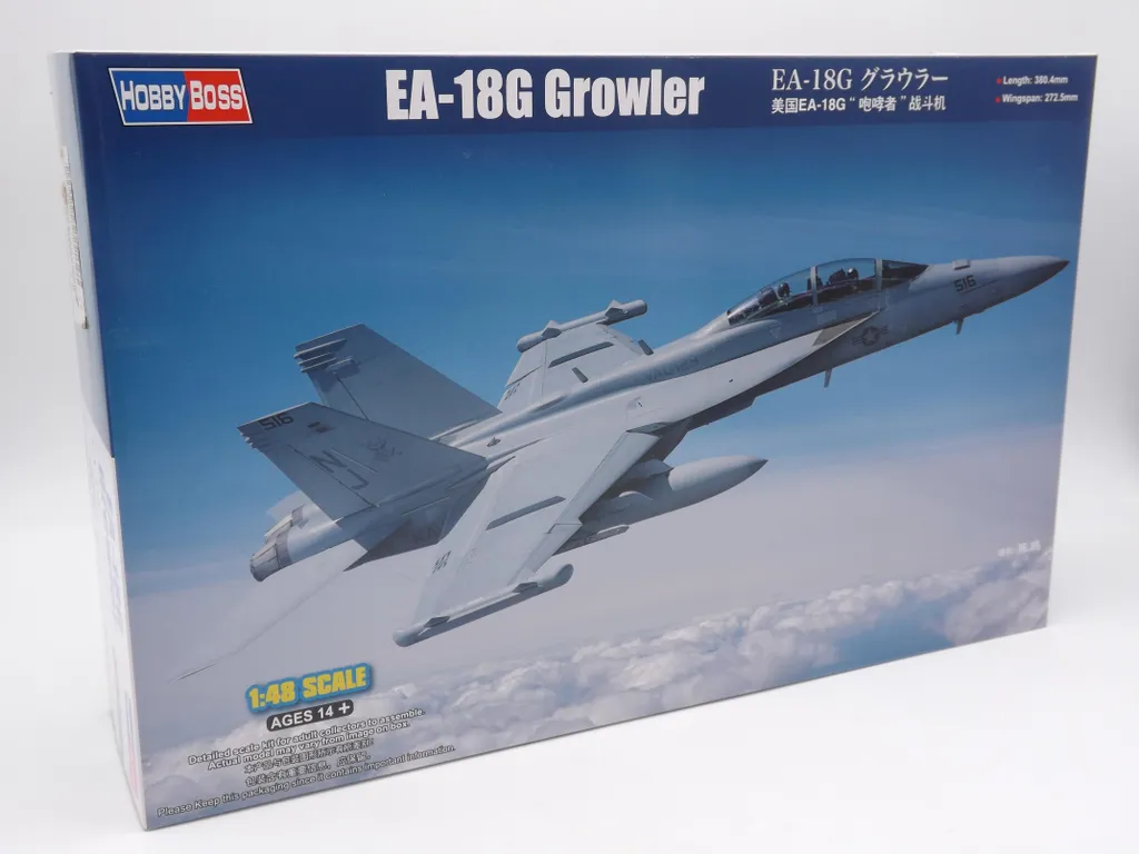 Hobby Boss 85814 EA-18G Growler Maquette Avion Militaire 1:48 Kit