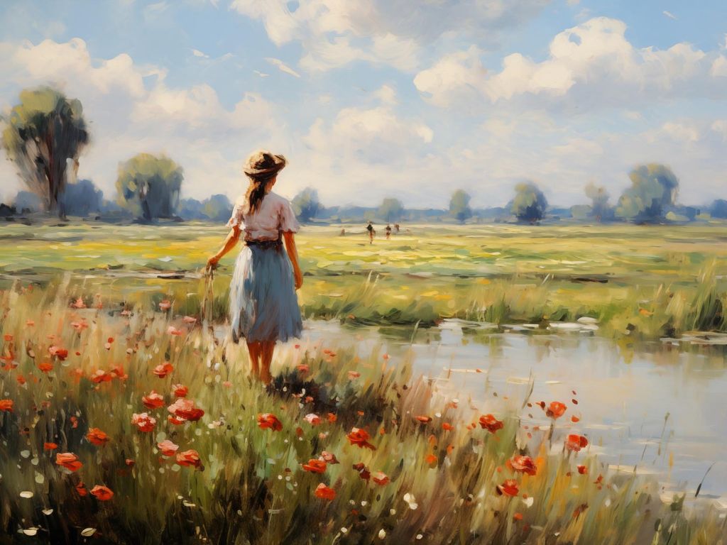 Plakat 40x30cm Ländliche Ruhe