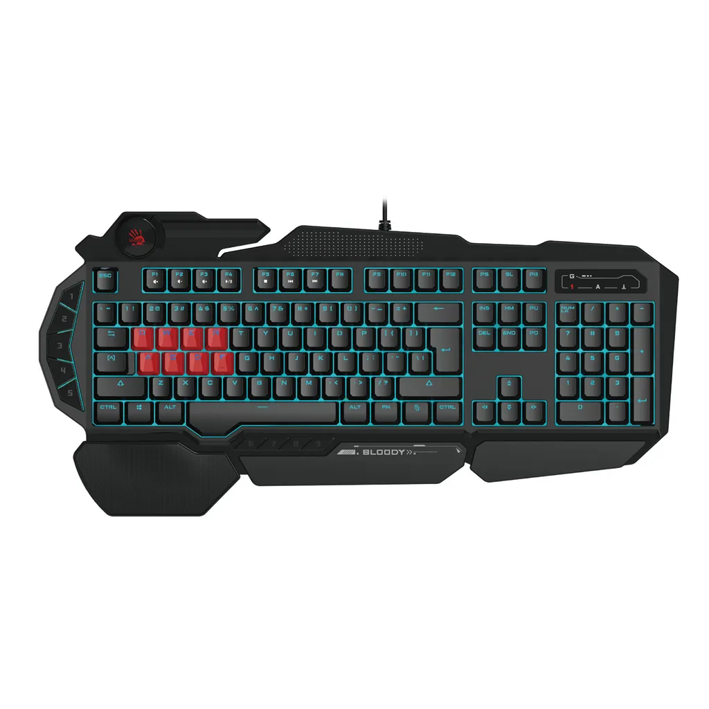 Clavier de Jeu Filaire USB Bloody B318 Noir avec Touches CZ Rétroéclairées