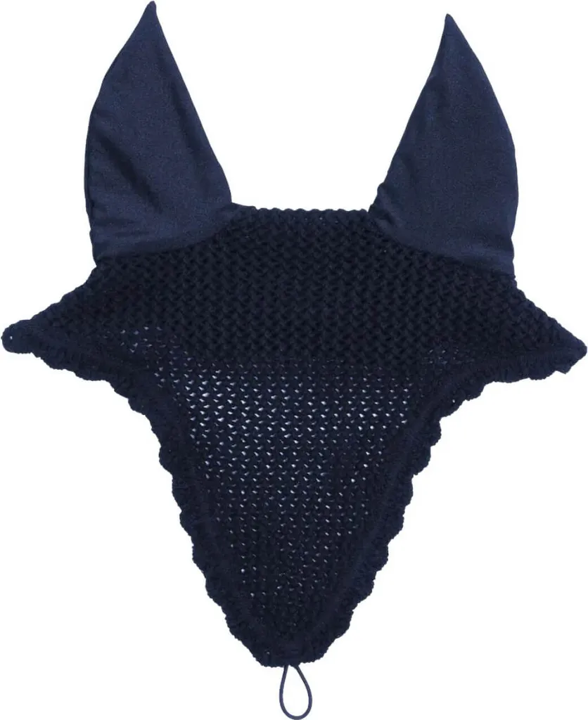Protéger les oreilles du cheval avec le bonnet Kentucky Long Navy Full