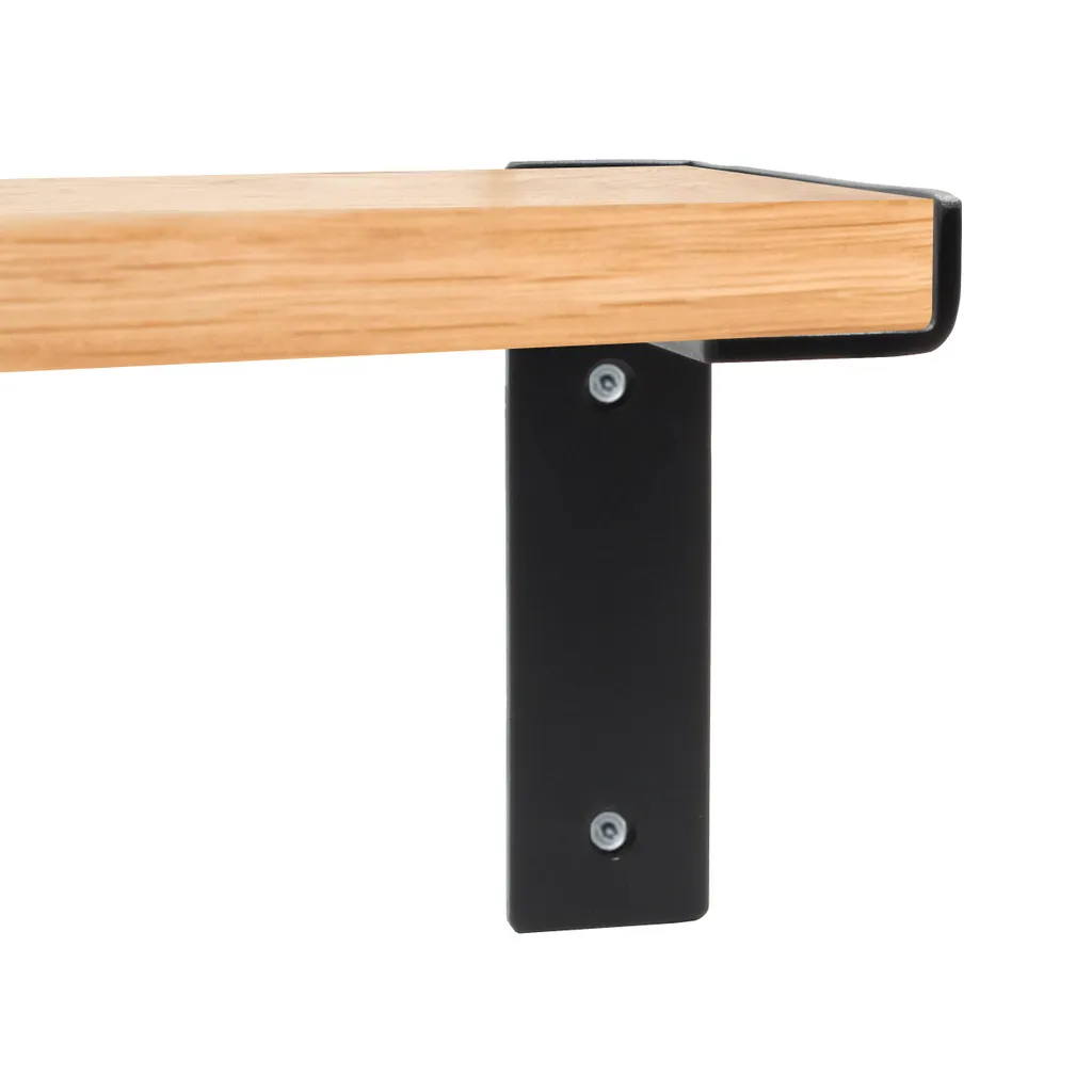Supporto per Scaffale Zehlendorf 2 Pezzi - Acciaio Robusto Nero - 11
