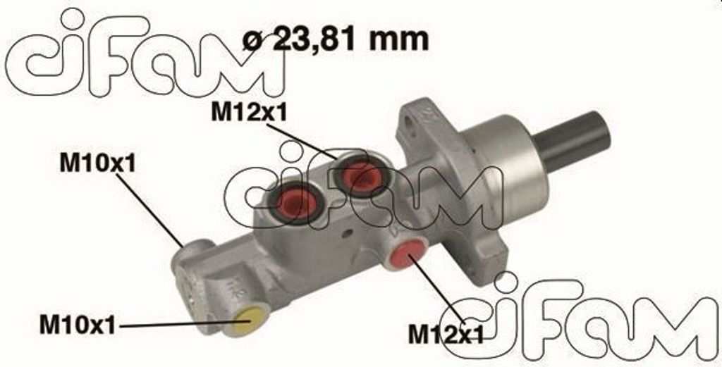 CIFAM 202-631 Bremszylinder Hauptbremszylinder passend für PEUGEOT PARTNER Combispace (5F) PARTNER Kasten (5) PARTNER Pritsche/Fahrgestell für CI...