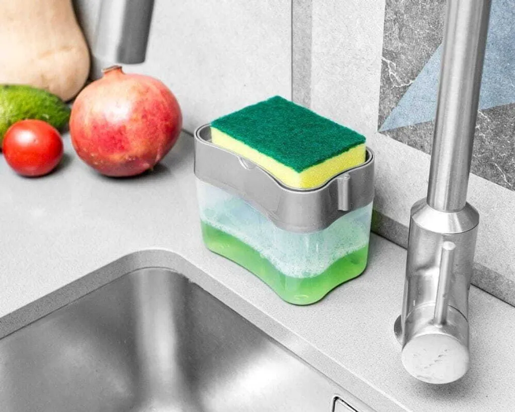 Distributeur de lessive avec éponge intégrée - Modèle Compact 380ml - 3
